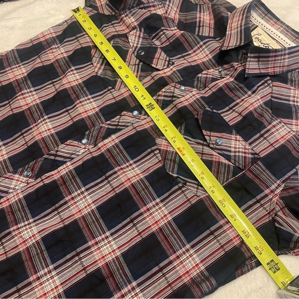 Costal Men’s Western Plaid Snap Button Shirt XL - Picture 12 of 14